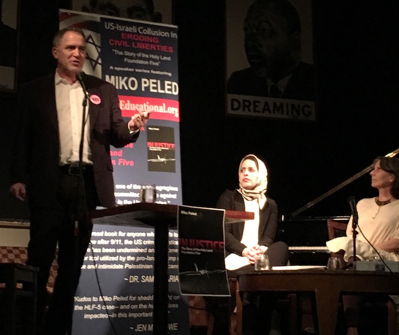 Peled speaking at Busboys